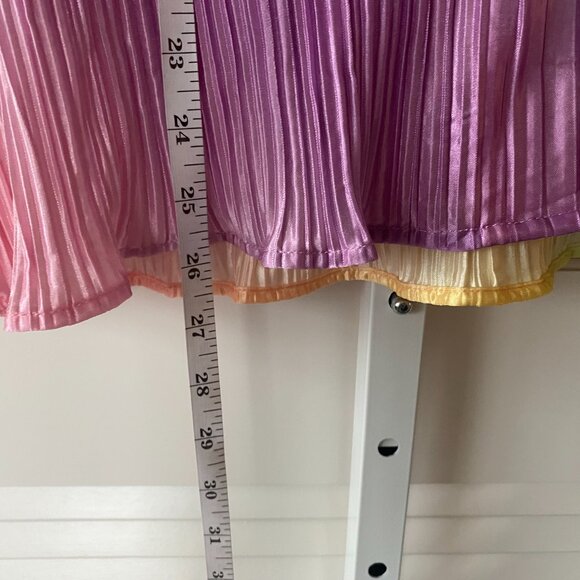 NWT Dressed in LALA Rainbow Dream Long Sleeve Plissé Set, Size S - Picture 4 of 16